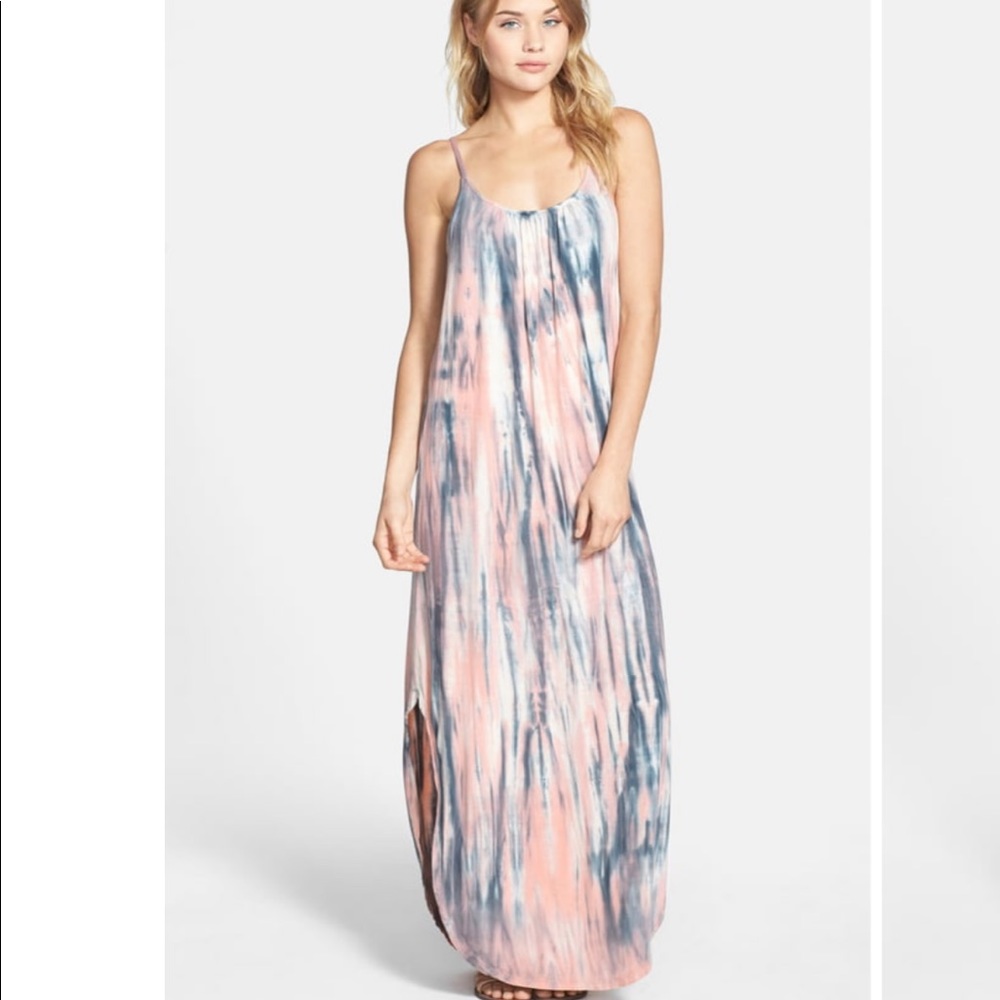 GYPSY 05 Tie Dye Bar Back Maxi Dress